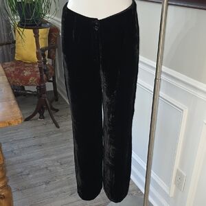 Talbots Black Velvet Trousers